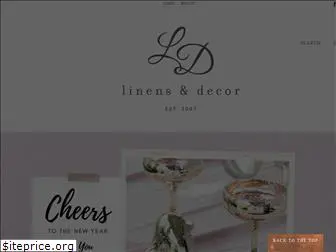 ldlinensanddecor.com