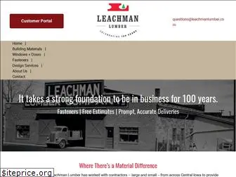 leachmanlumber.com