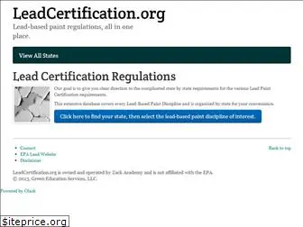 leadcertification.org