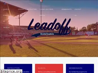 leadoffbaseballacademy.com