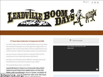 leadvilleboomdays.org