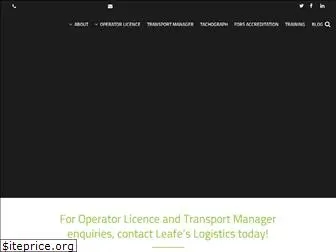 leafeslogistics.co.uk