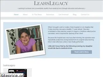 leahslegacy.org