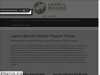 leapsandboundspediatrictherapy.org