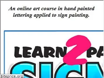 learn2paintsigns.com