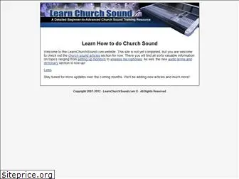 learnchurchsound.com