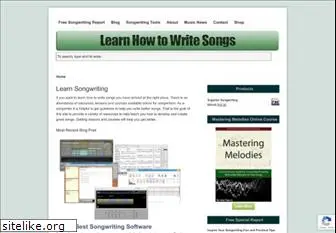 learnhowtowritesongs.com