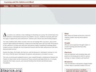 learningandtheadolescentmind.org