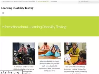 learningdisabilitytesting.com