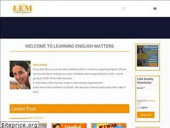 learningenglishmatters.com