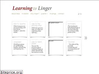 learningtolinger.com