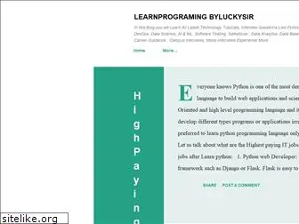learnprogramingbyluckysir.blogspot.com
