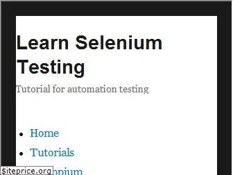 learnseleniumtesting.com
