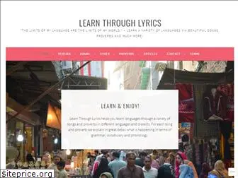 learnthroughlyrics.com