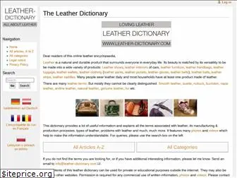 leather-dictionary.com