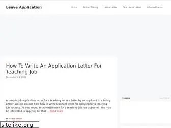 leaveapplication.co