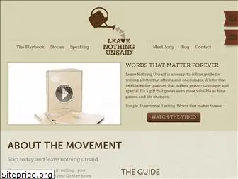 leavenothingunsaid.com