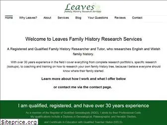 leavesfamilyhistory.co.uk