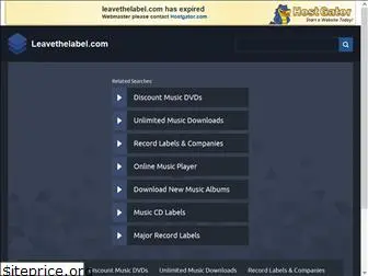 leavethelabel.com