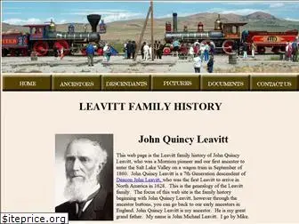 leavittfamilyhistory.com