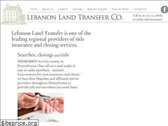 lebanonlandtransfer.com