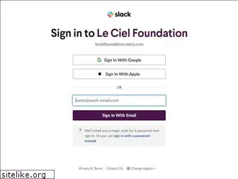 lecielfoundation.slack.com