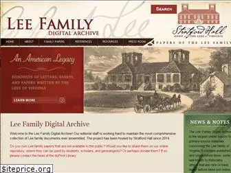 leefamilyarchive.org