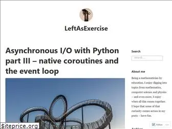 leftasexercise.com