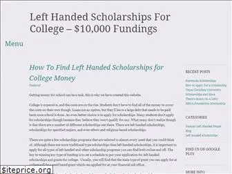 lefthandedscholarships.co