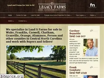 legacyfarmsandranchesnc.com