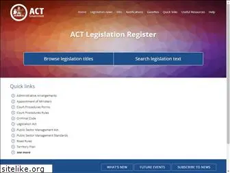 legislation.act.gov.au