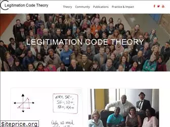 legitimationcodetheory.com