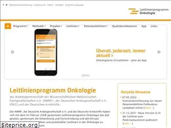 leitlinienprogramm-onkologie.de