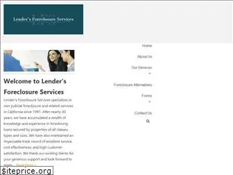lendersforeclosureservices.com