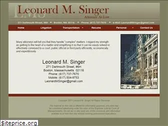 leonardmsinger.com