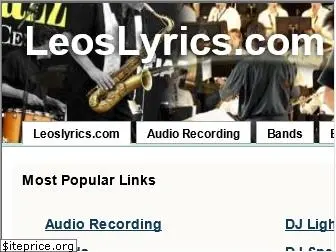 leoslyrics.com