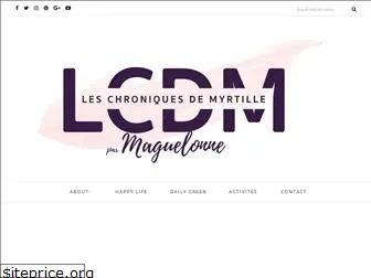 les-chroniques-de-myrtille.fr