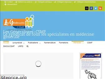 lesgeneralistes-csmf.fr