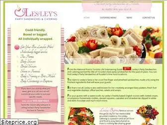 lesleyspartysandwiches.com