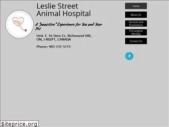 lesliestreetanimalhospital.com