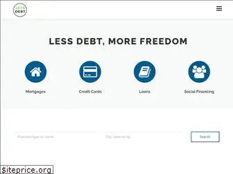 lessdebt.com