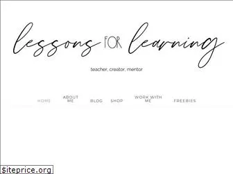 lessonsforlearning.com