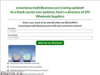 lessonslearnedinbusiness.com