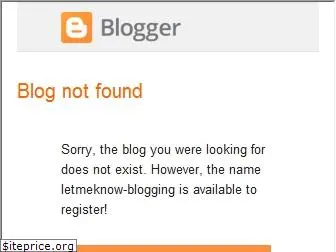 letmeknow-blogging.blogspot.in