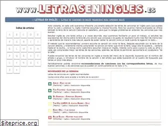 letraseningles.es