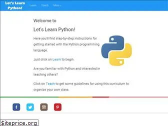 letslearnpython.com