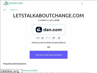 letstalkaboutchange.com