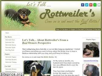 letstalkrottweilers.com