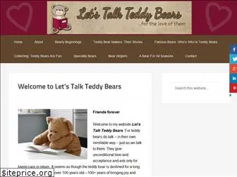 letstalkteddybears.com