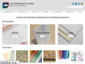 letterpresspaper.com